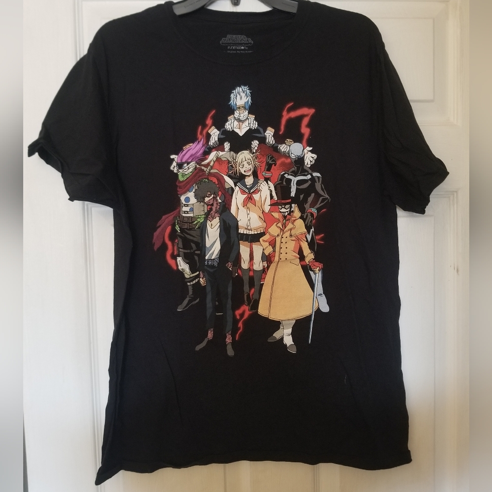 Funimation My Hero Academia Black T-Shirt Size L